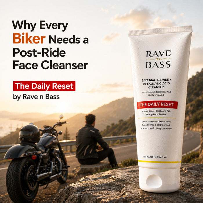Why Every Biker Needs a Post-Ride Face Cleanser — The Daily Reset by Rave n Bass